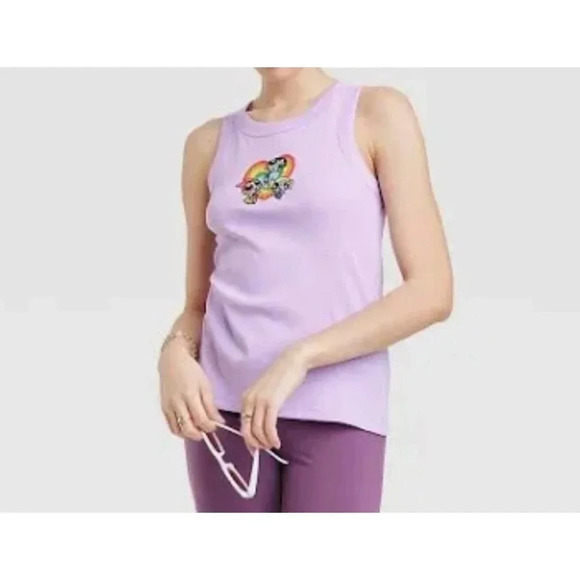 Women's The Powerpuff Girls Graphic Purple Tank Top Size M. - Picture 2 of 6